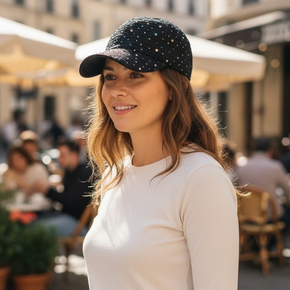 Alabama Girl women’s Glitter adjustable Cap black fits most